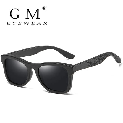 GM Handmade Brand Wooden Polarized Sunglasses Women Men