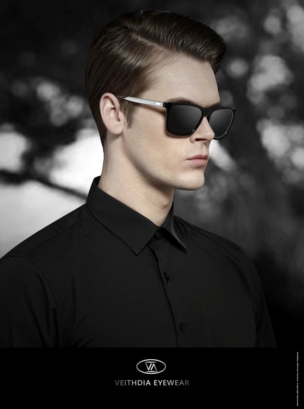 VEITHDIA Brand Sunglasses Unisex Retro Aluminum+TR90