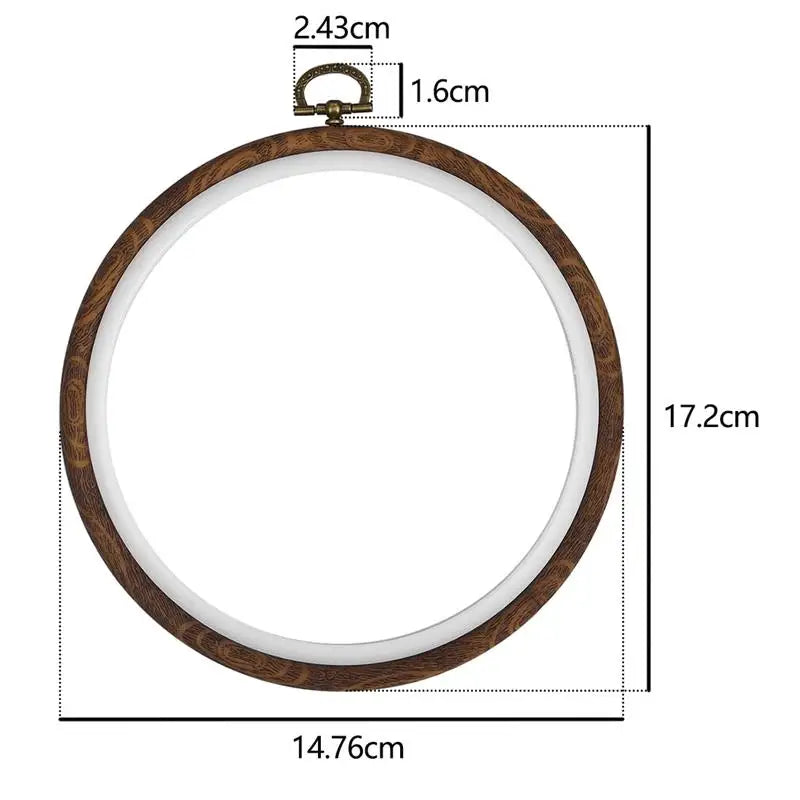 Sewing Tool Round Bamboo Embroidery Hoops Frame Set
