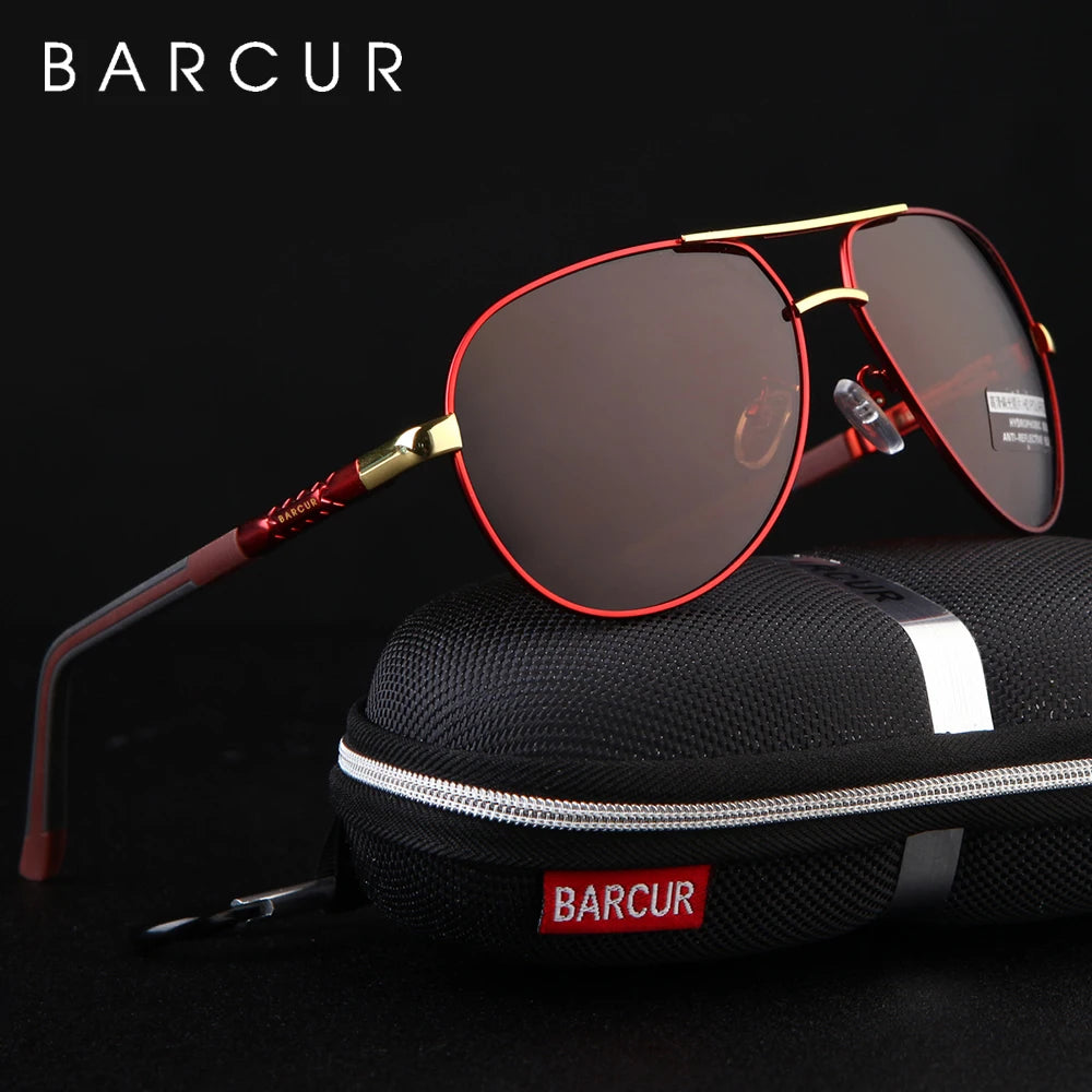 Aluminum Vintage Men's Sunglasses Men Polarized Coating