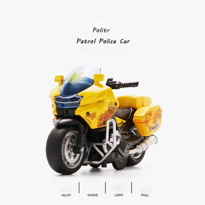 Car Model Alloy Pull Back Motorcycle Men's Locomotive