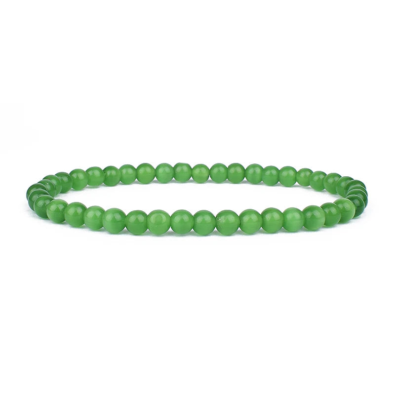 Mini Energy Charm Bracelet Natural Stone Beads Yoga Healing