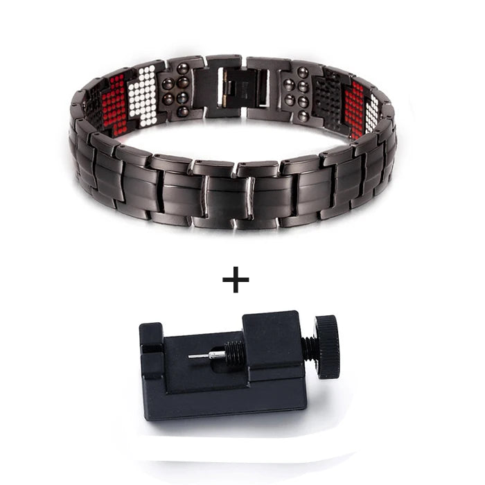 Magnetic Titanium Bracelet Men Health Energy Benefits
