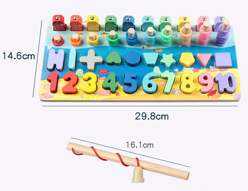 3D Preschool Children Educational Toys Wooden Montessori