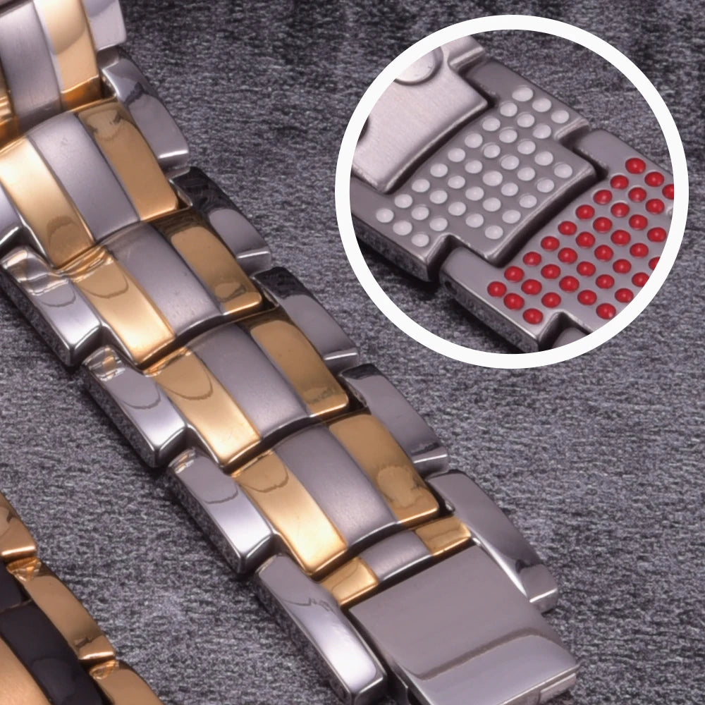Magnetic Titanium Bracelet Men Health Energy Benefits
