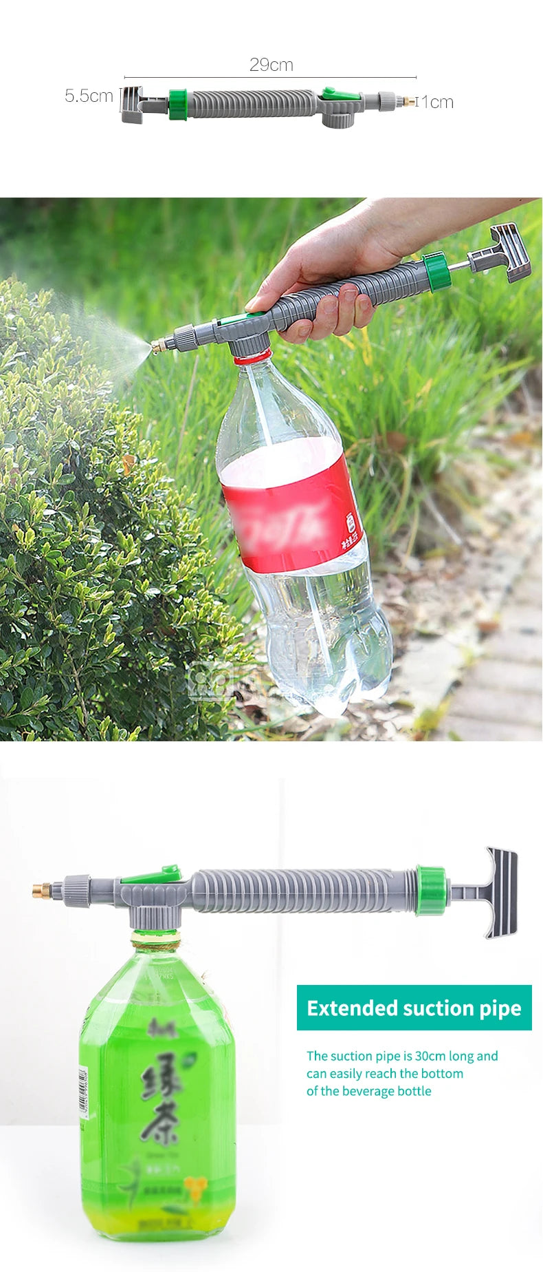High Pressure Air Pump Manual Sprayer Head Nozzle