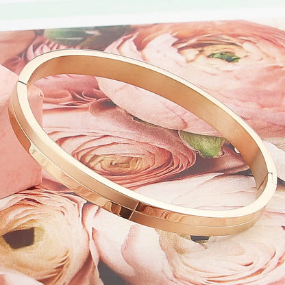 Semi-matte Semi-smooth Woman's Bangle Ladies