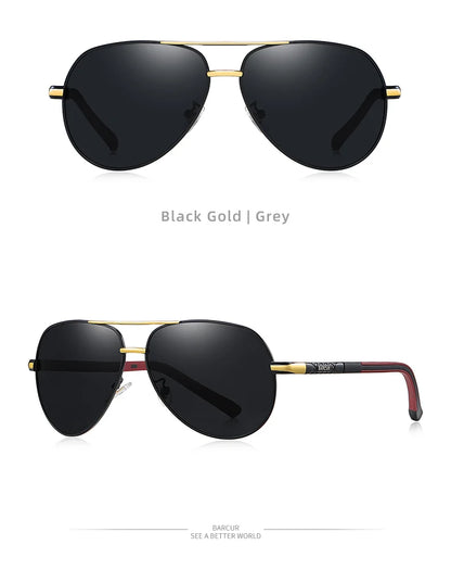 Aluminum Vintage Men's Sunglasses Men Polarized Coating