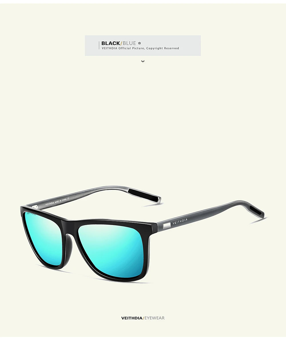 VEITHDIA Brand Sunglasses Unisex Retro Aluminum+TR90