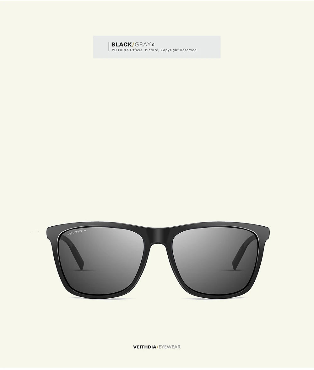 VEITHDIA Brand Sunglasses Unisex Retro Aluminum+TR90