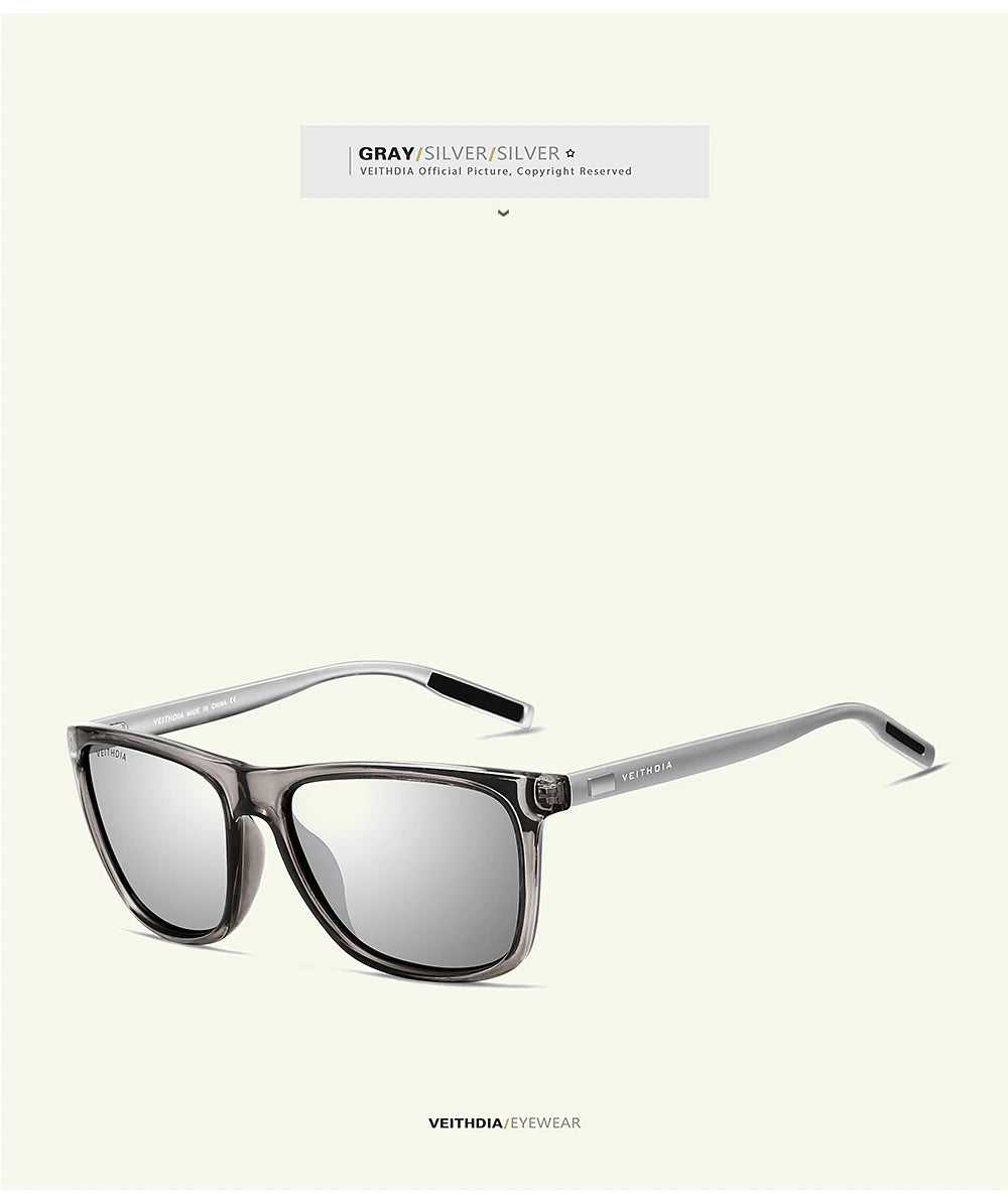 VEITHDIA Brand Sunglasses Unisex Retro Aluminum+TR90