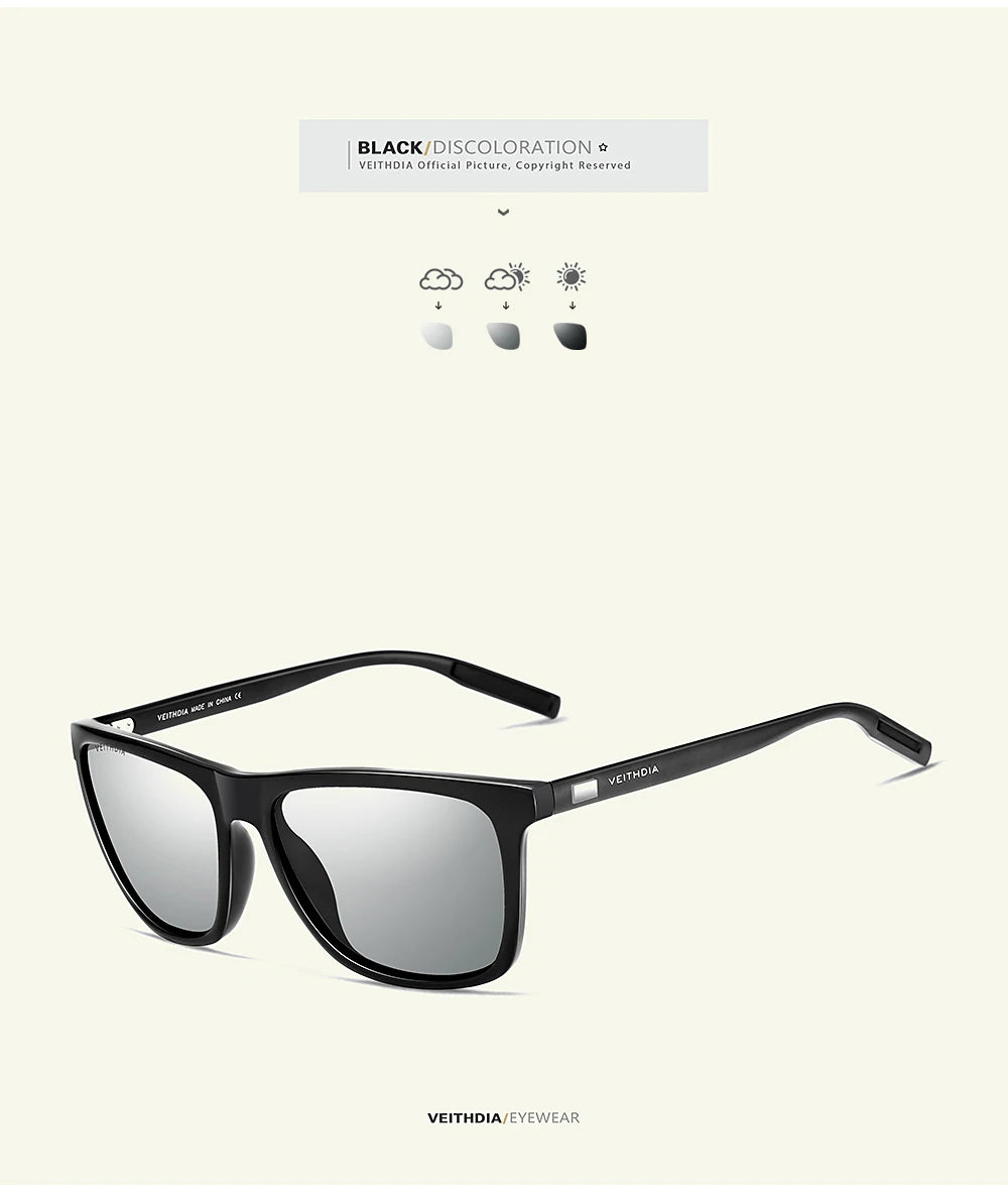 VEITHDIA Brand Sunglasses Unisex Retro Aluminum+TR90
