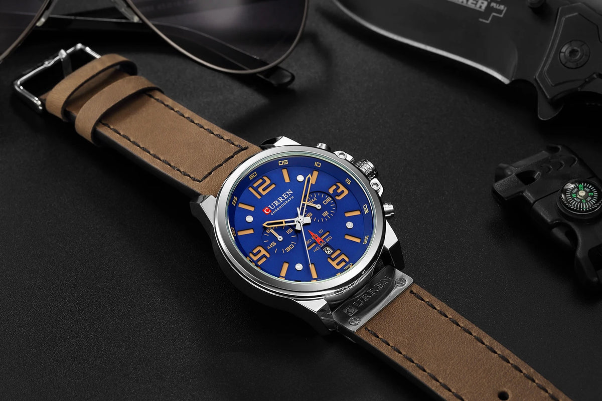 CURREN Mens Watches Top Luxury Brand Sport Wrist Watch
