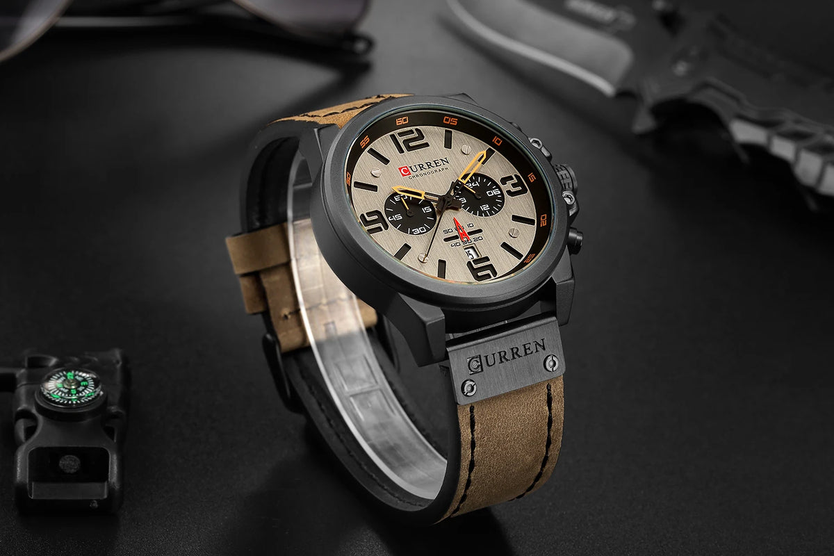 CURREN Mens Watches Top Luxury Brand Sport Wrist Watch