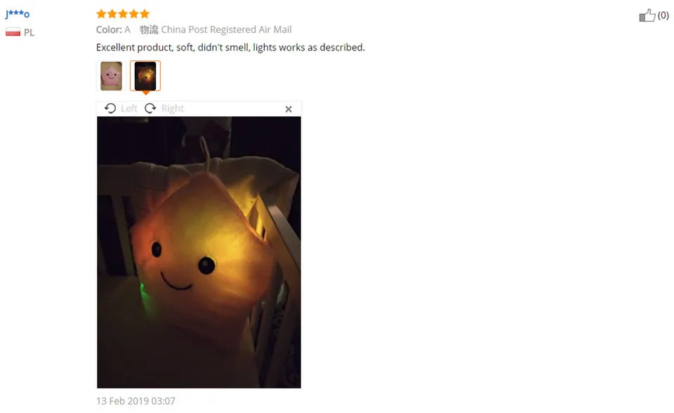 Creative Toy Luminous Pillow Soft Stuffed Plush Glowing