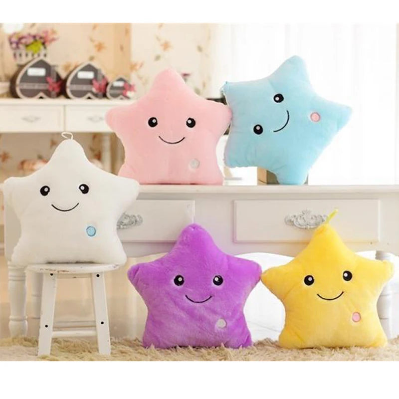 Creative Toy Luminous Pillow Soft Stuffed Plush Glowing Stars