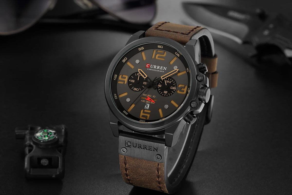 CURREN Mens Watches Top Luxury Brand Sport Wrist Watch