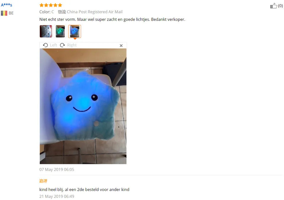 Creative Toy Luminous Pillow Soft Stuffed Plush Glowing