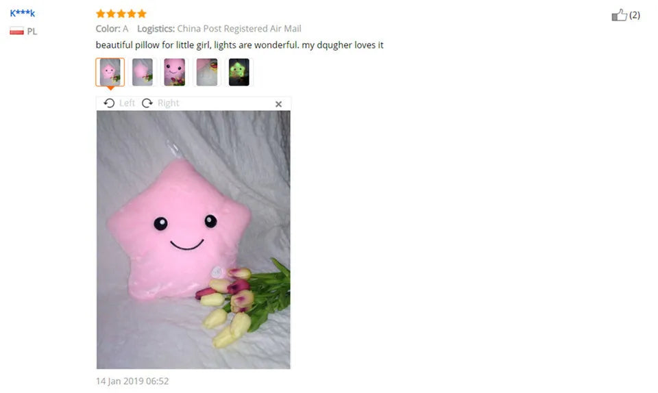 Creative Toy Luminous Pillow Soft Stuffed Plush Glowing