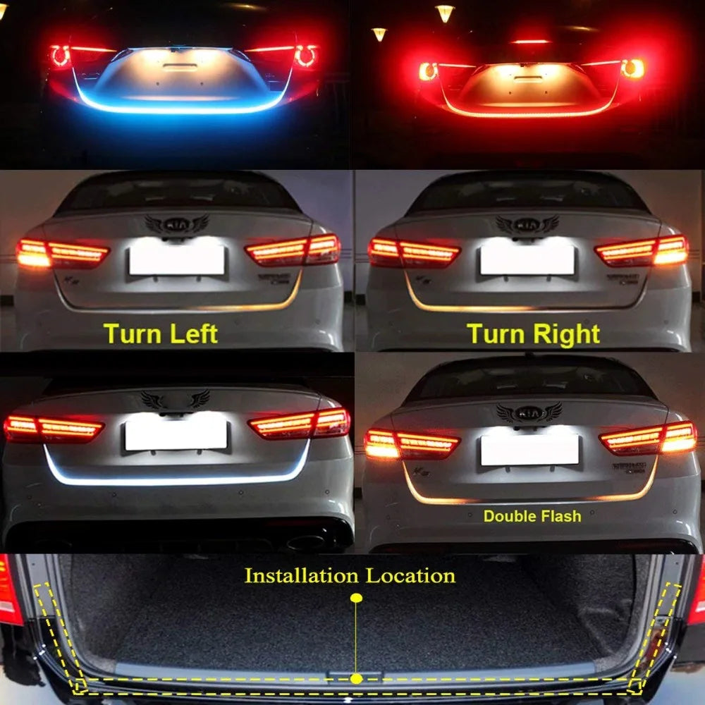 Car Rear Trunk Tail Light LED Strip Signal Lamp