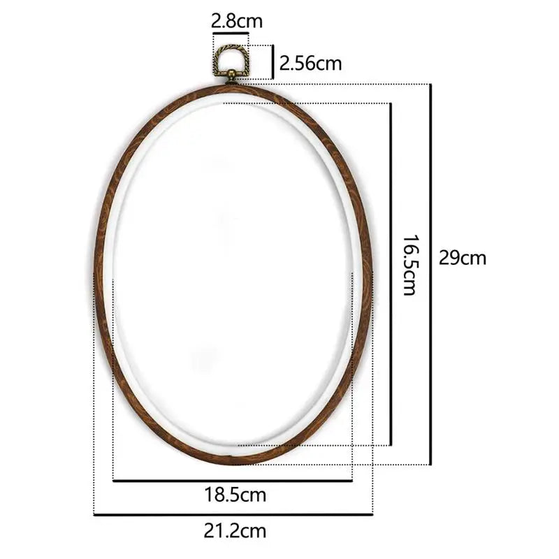 Sewing Tool Round Bamboo Embroidery Hoops Frame Set