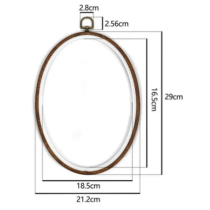Sewing Tool Round Bamboo Embroidery Hoops Frame Set