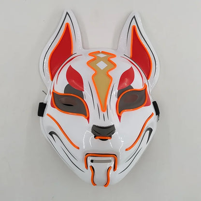 Glowing  Demon Slayer Mask Cosplay Japanese Cartoon