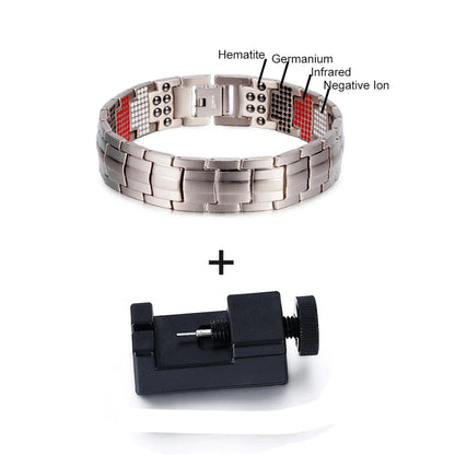 Magnetic Titanium Bracelet Men Health Energy Benefits