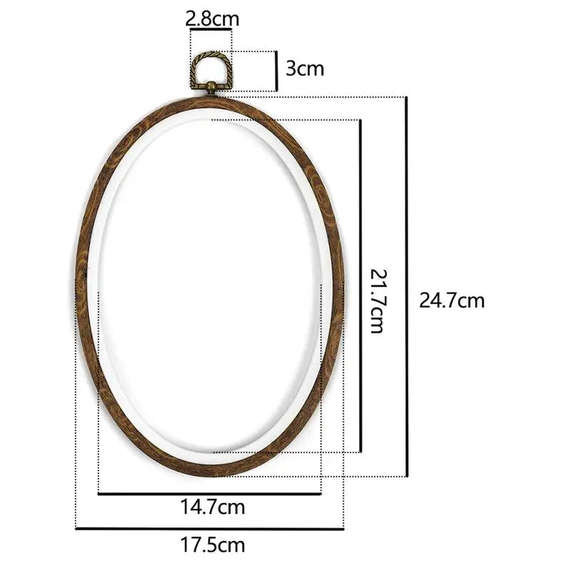 Sewing Tool Round Bamboo Embroidery Hoops Frame Set