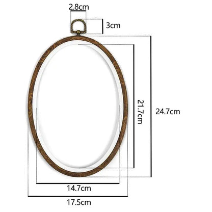 Sewing Tool Round Bamboo Embroidery Hoops Frame Set
