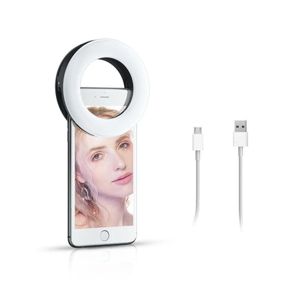 Portable LED Selfie Ring Light Flash