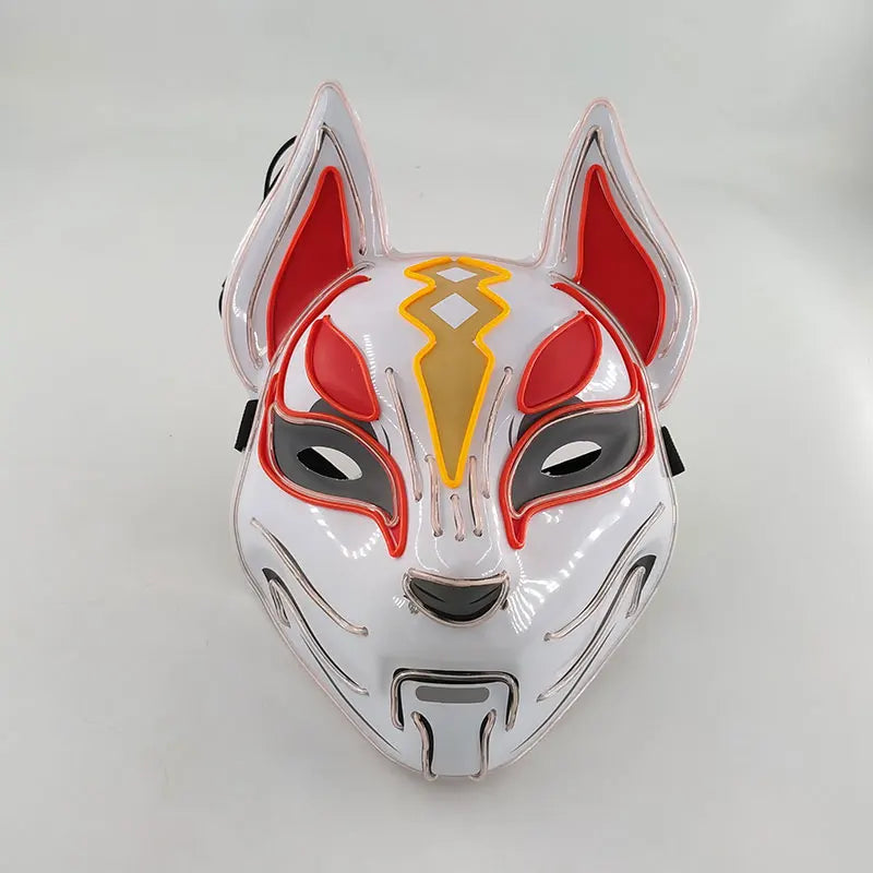 Glowing  Demon Slayer Mask Cosplay Japanese Cartoon