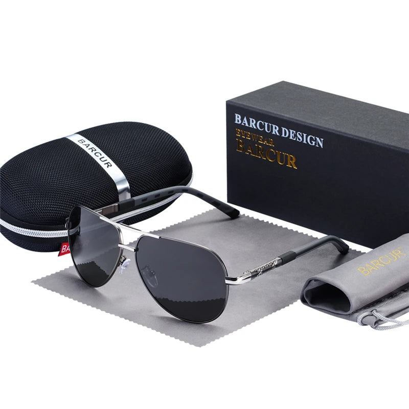 Aluminum Vintage Men's Sunglasses Men Polarized Coating