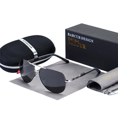 Aluminum Vintage Men's Sunglasses Men Polarized Coating