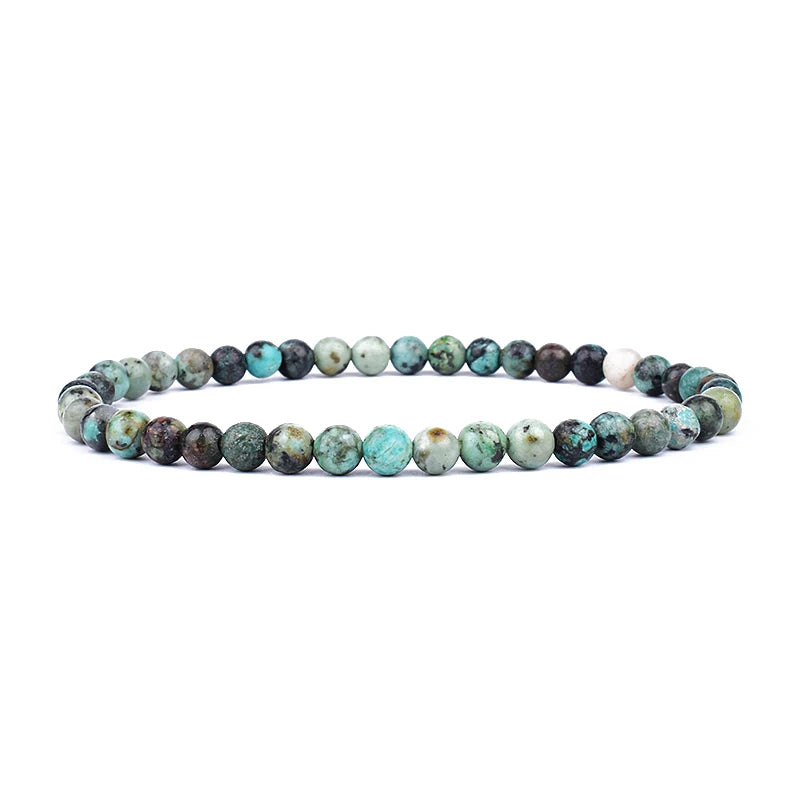 Mini Energy Charm Bracelet Natural Stone Beads Yoga Healing