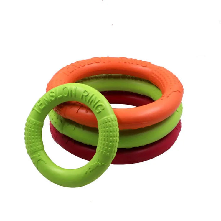 Pet Flying Discs EVA Training Ring Puller Resistant Bite
