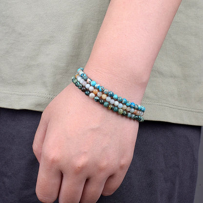 Mini Energy Charm Bracelet Natural Stone Beads Yoga Healing