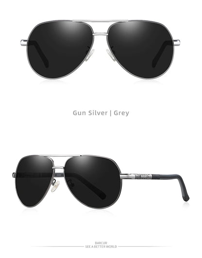 Aluminum Vintage Men's Sunglasses Men Polarized Coating