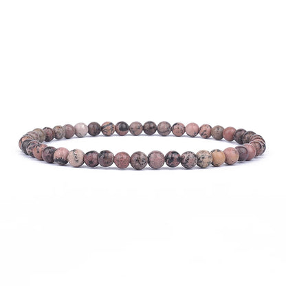 Mini Energy Charm Bracelet Natural Stone Beads Yoga Healing