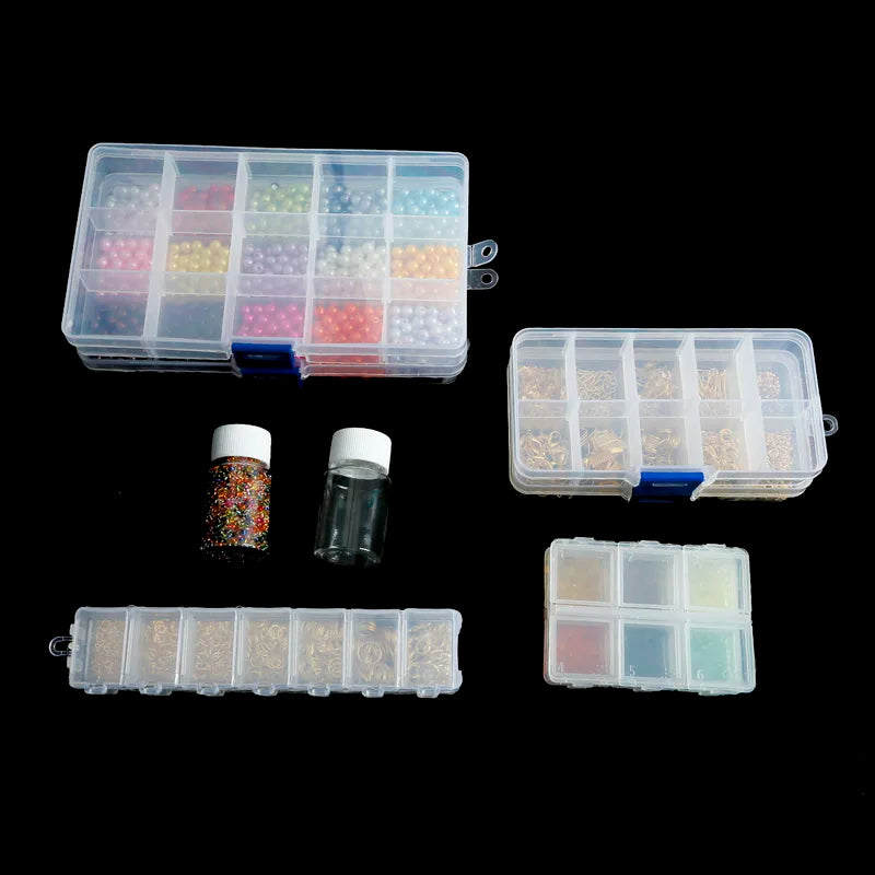 19 Style Plastic Storage Jewelry Box Compartment