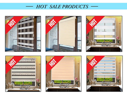 High Quality Color-Matched No Drill Honeycomb Blinds For Windows