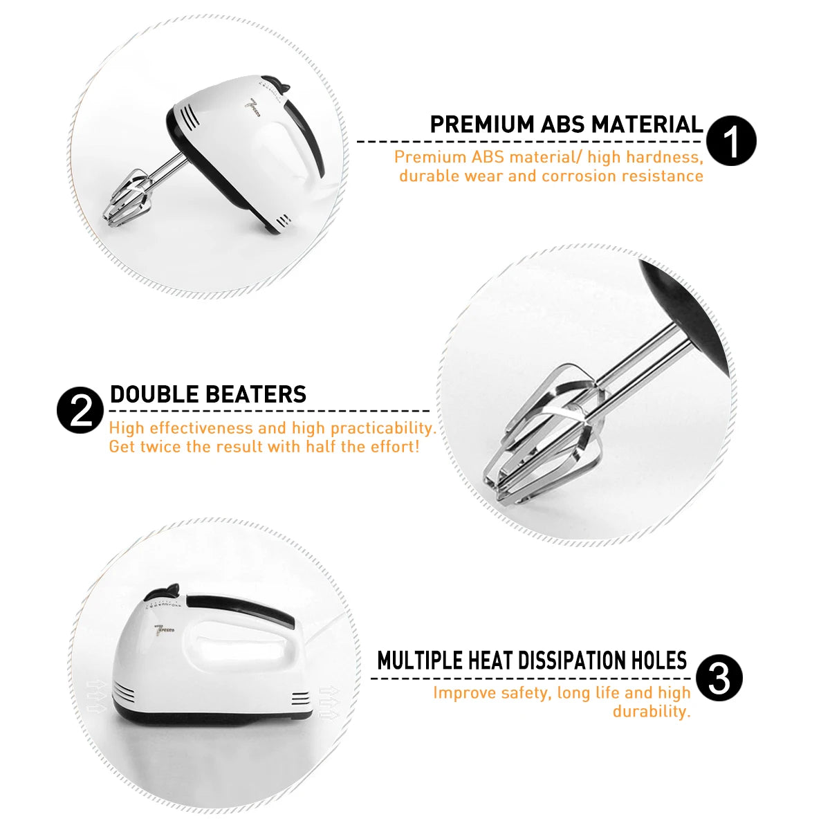 Electric Hand Mixer Egg-Whisk Electric Mixer