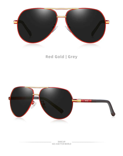 Aluminum Vintage Men's Sunglasses Men Polarized Coating