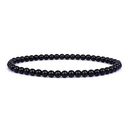 Mini Energy Charm Bracelet Natural Stone Beads Yoga Healing