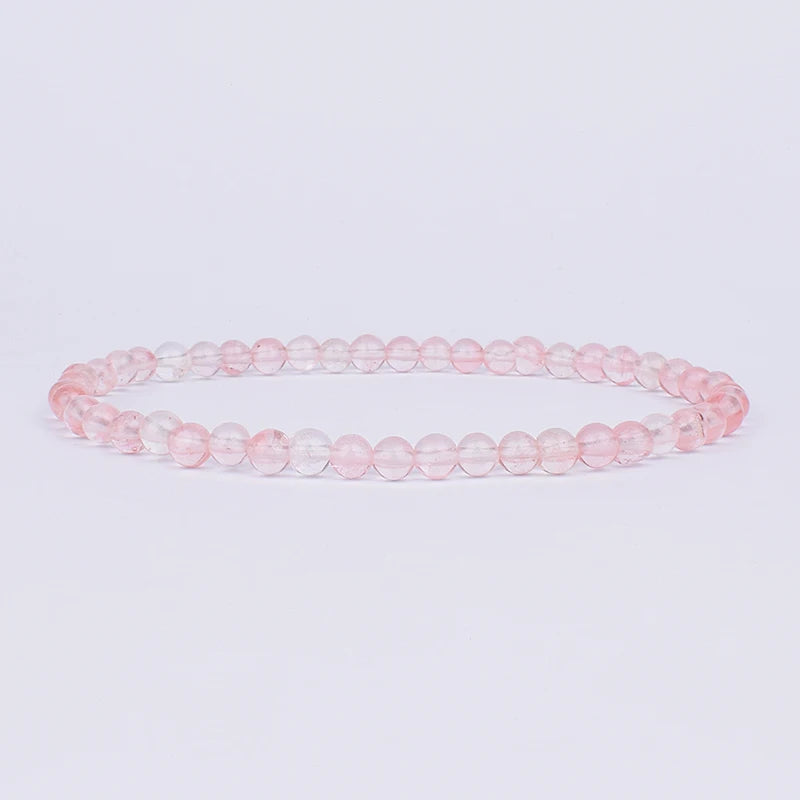 Mini Energy Charm Bracelet Natural Stone Beads Yoga Healing