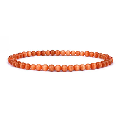 Mini Energy Charm Bracelet Natural Stone Beads Yoga Healing