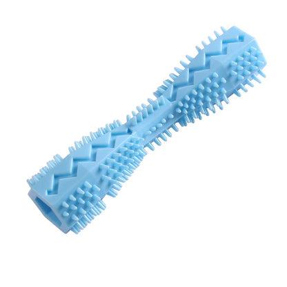 Dog Toothbrush Durable Dog Chew Toy Stick Soft Rubber