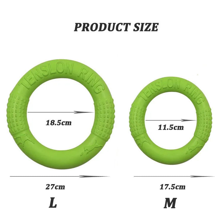 Pet Flying Discs EVA Training Ring Puller Resistant Bite