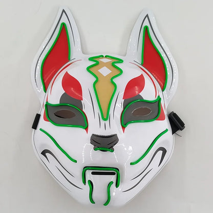 Glowing  Demon Slayer Mask Cosplay Japanese Cartoon