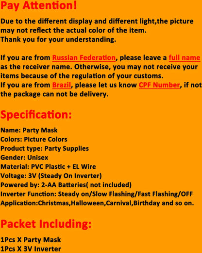 Glowing  Demon Slayer Mask Cosplay Japanese Cartoon